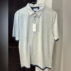 NWT 7 Diamond Men’s Short Sleeve Polo/Grey/Size Large